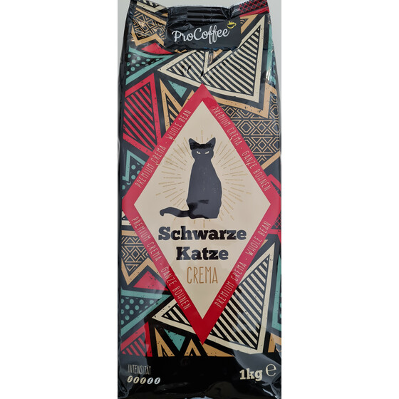 ProCoffee Premium Kaffee Crema ROT Schwarze Katze 1 x 1kg